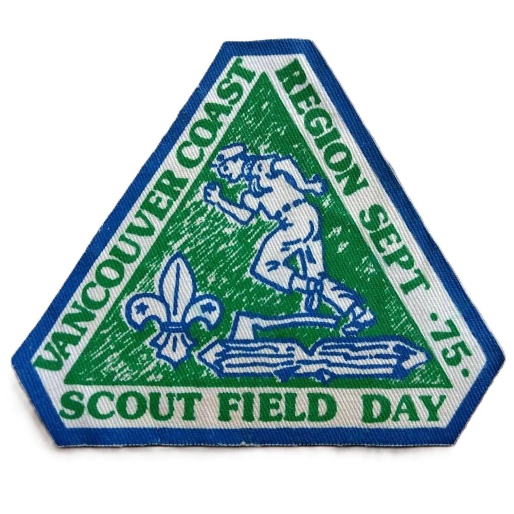Vintage 70s Boy Scouts Patch Scout Field Day September 1975 Vancouver Coast